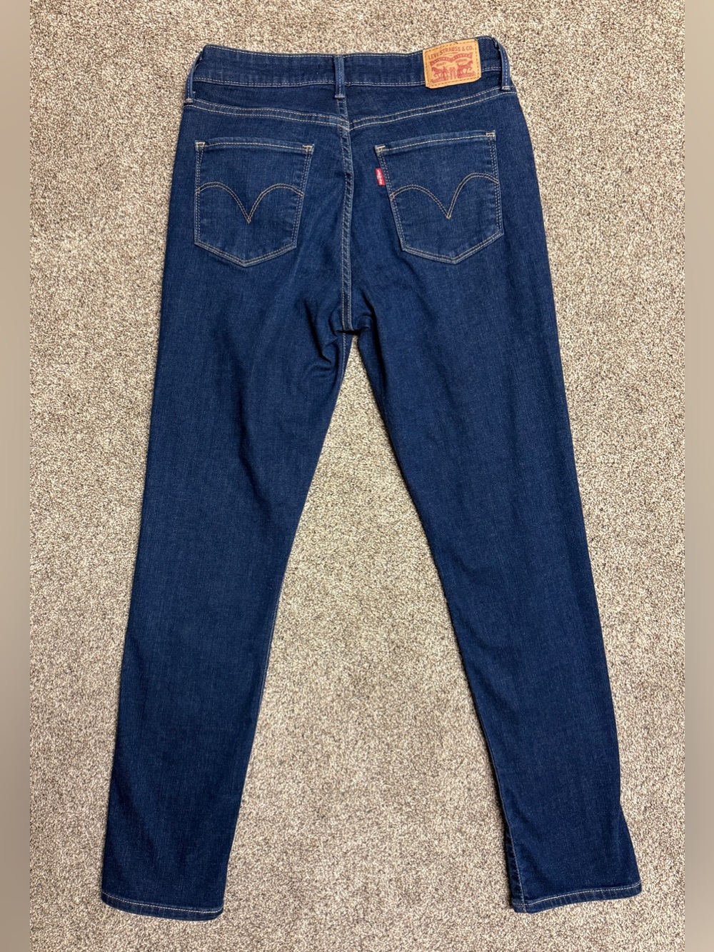 Levi's Classic Mid-Rise Women's Blue Skinny Jeans Size 8 - Picture 2 of 7
